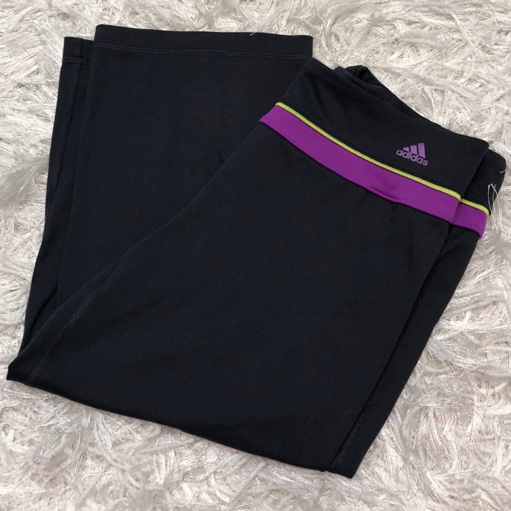 Adidas charcoal grey Climalite Athletic Capris S